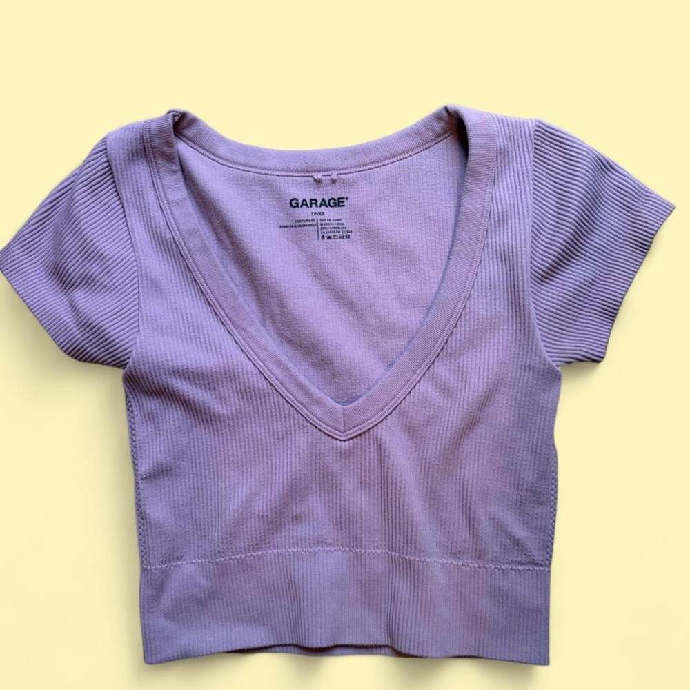 Garage Women's Purple Crop-top